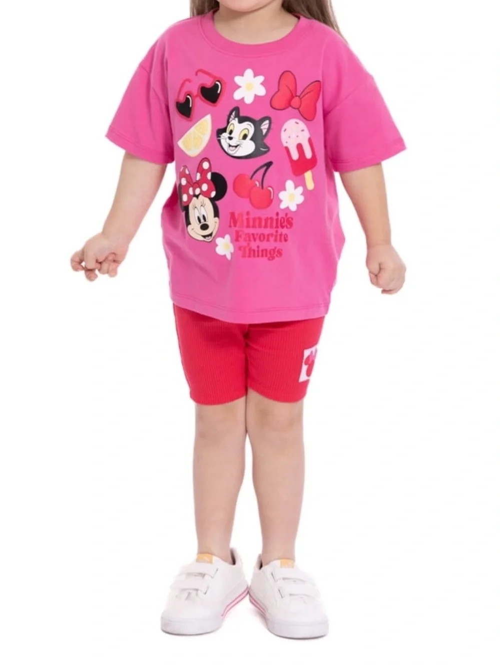 Disney Girls 2T Minnie Mouse Shorts Set